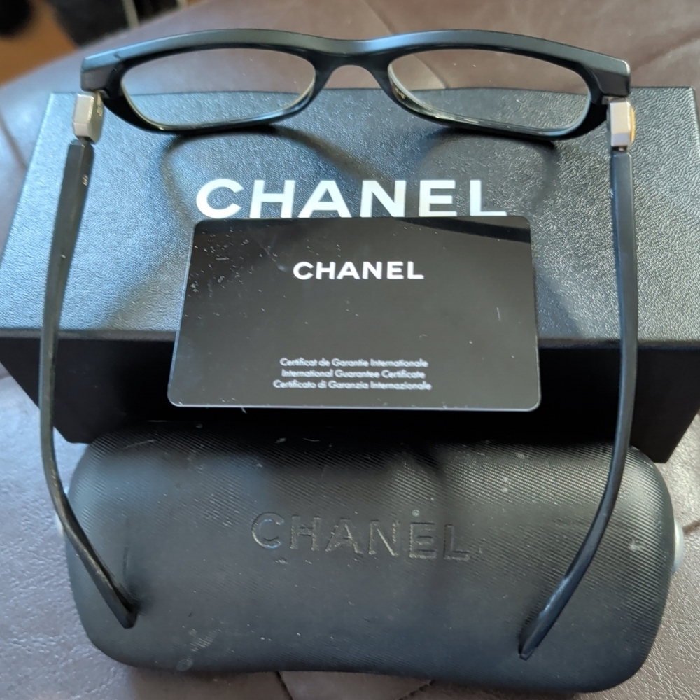 CHANEL Black Rectangular Women's Optical Glasses … - image 6